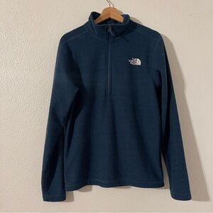 The North Face Men’s Blue Fleece Quarter Zip Pullover Size Small